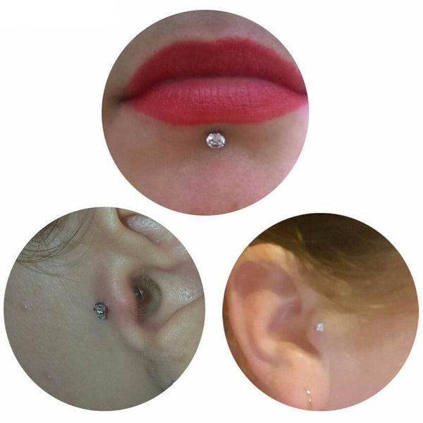 Crystal Stud Nose Ring