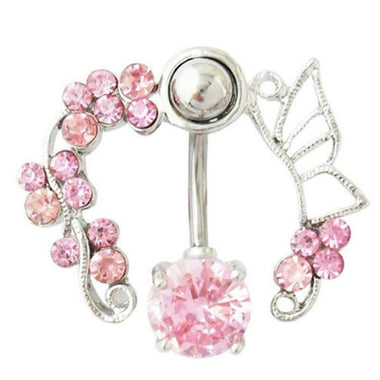 Hollow Belly Button Piercing