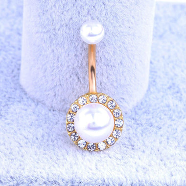 Elegant Pearl Belly Ring