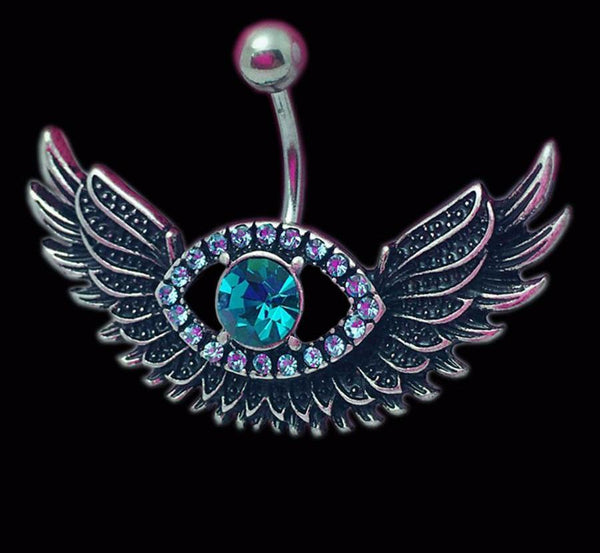 Ombre Wing Belly Ring